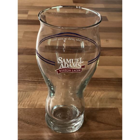 Set Of 2 Sam Adams Boston Lager Take Pride In Your Beer Pint Glasses - Picture 9 of 9